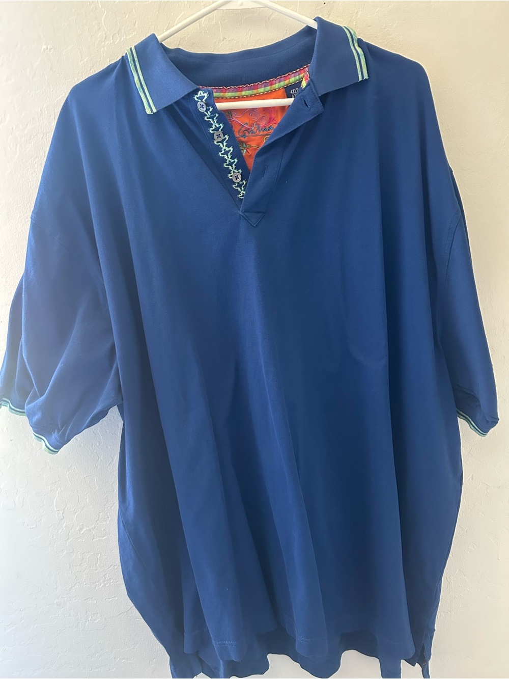 Robert Graham Deep Blue Polo with Contrast Trim